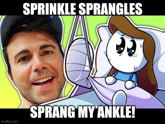 SPRINKLE SPRANGLES SPRANG MY ANKLE! | made w/ Imgflip meme maker