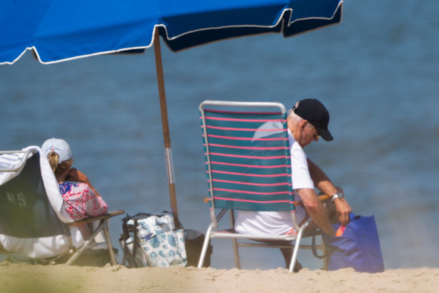 Biden on Permanent Vacation Blank Meme Template