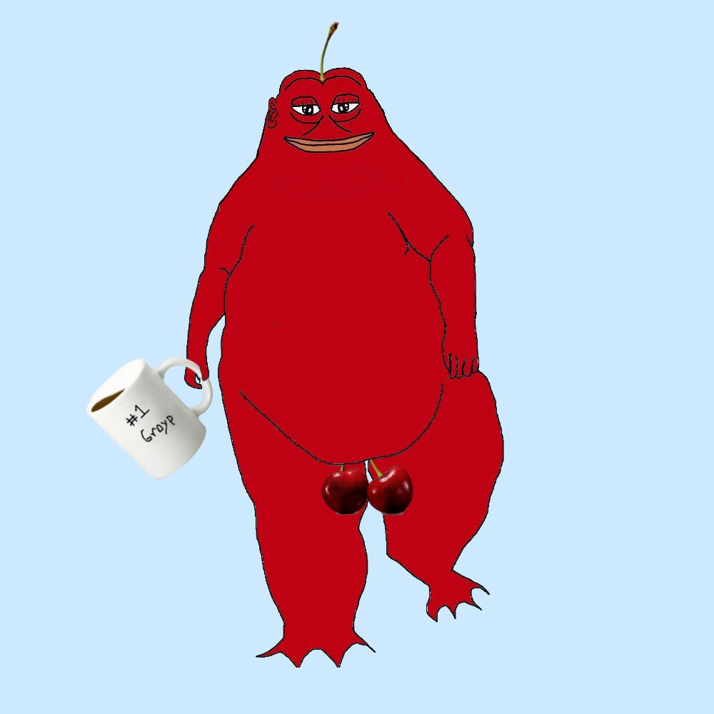 High Quality groyper cherry Blank Meme Template