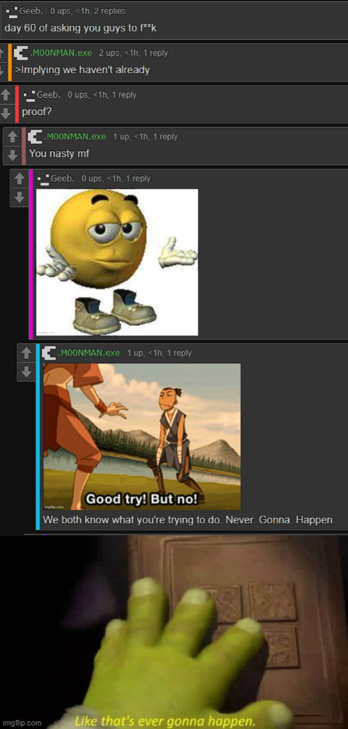 image tagged in like that's ever gonna happen | made w/ Imgflip meme maker