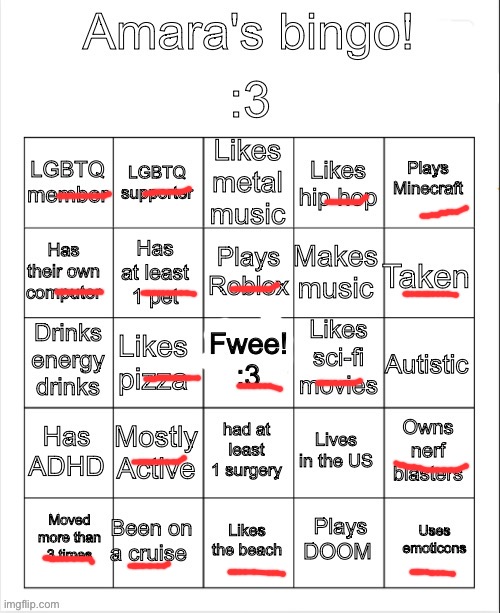 Jees | image tagged in amara's bingo | made w/ Imgflip meme maker