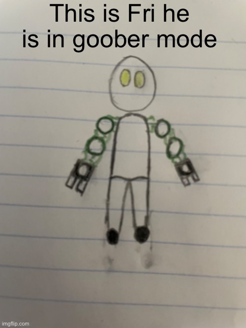 Modified program | This is Fri he is in goober mode | made w/ Imgflip meme maker