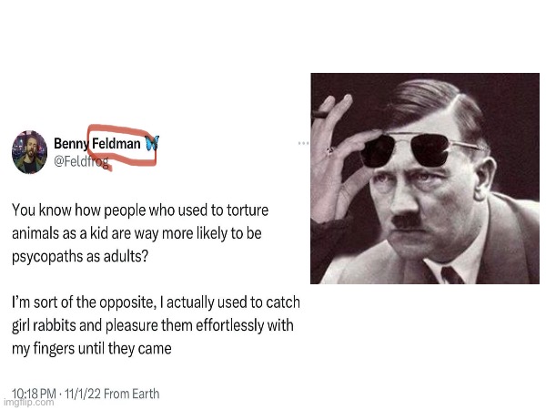 image tagged in hitler,noticing | made w/ Imgflip meme maker