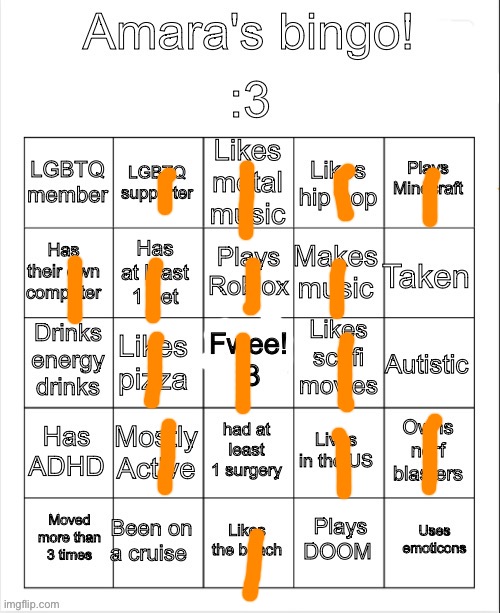 close enough right? | image tagged in amara's bingo | made w/ Imgflip meme maker