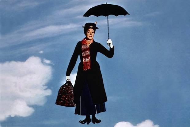 Mary Poppins flies Blank Meme Template