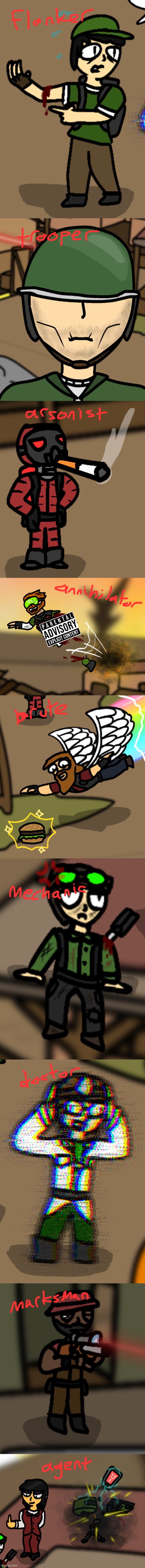 my shitty drawings of the typical colors 2 cast | made w/ Imgflip meme maker