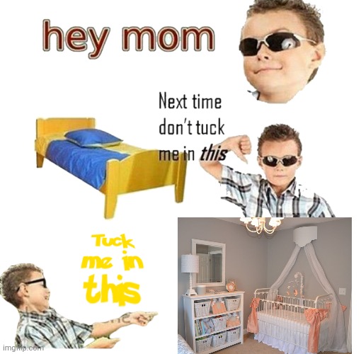 Tuck me in this crib | image tagged in baby,cringe,weird | made w/ Imgflip meme maker