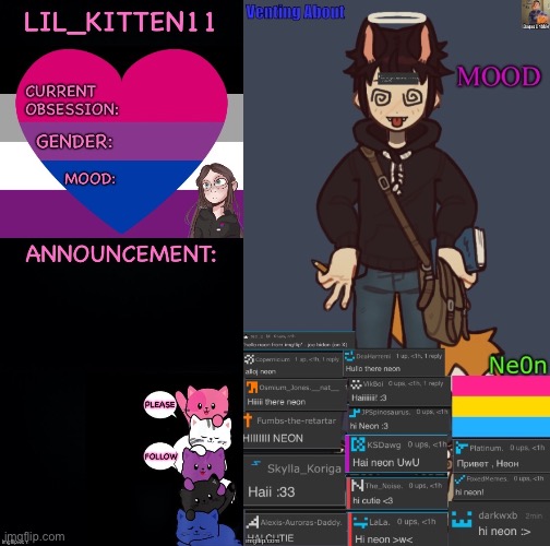 chat which person has a worse announcement template | image tagged in lil_kitten11's announcement temp,neons temp | made w/ Imgflip meme maker