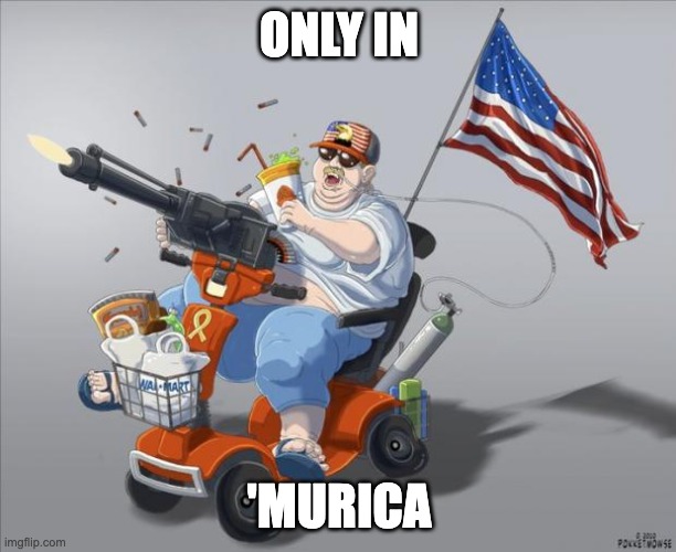 Murica | ONLY IN 'MURICA | image tagged in murica | made w/ Imgflip meme maker