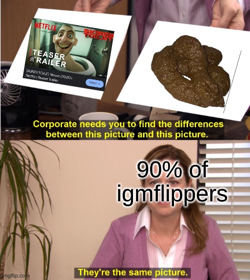 They're The Same Picture | 90% of igmflippers | image tagged in memes,they're the same picture | made w/ Imgflip meme maker