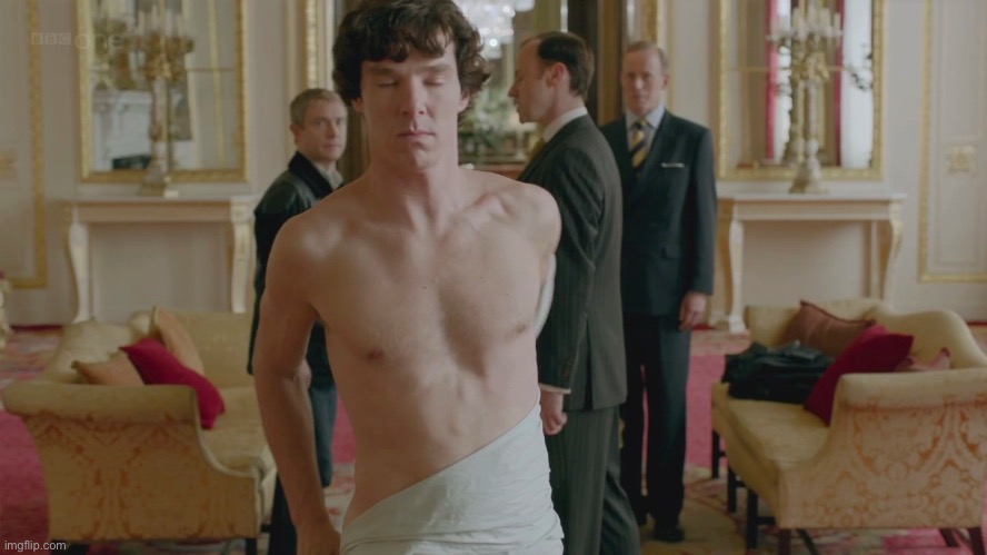 Sherlock "naked" | image tagged in sherlock naked | made w/ Imgflip meme maker