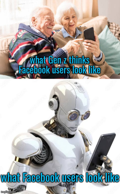 what Gen z thinks Facebook users look like; what Facebook users look like | made w/ Imgflip meme maker