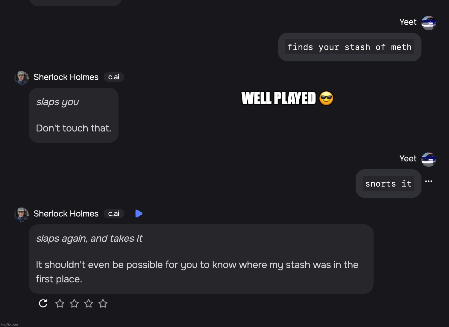 WELL PLAYED 😎 | made w/ Imgflip meme maker