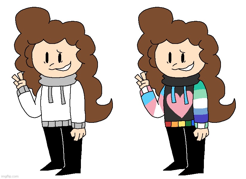 image tagged in lian,lian pride hoodie | made w/ Imgflip meme maker