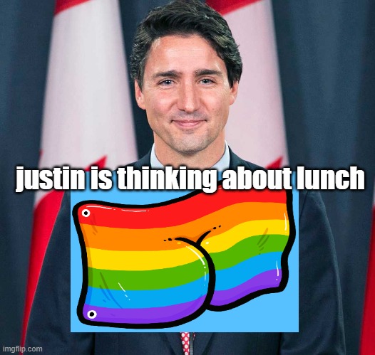 justin is thinking about lunch | made w/ Imgflip meme maker