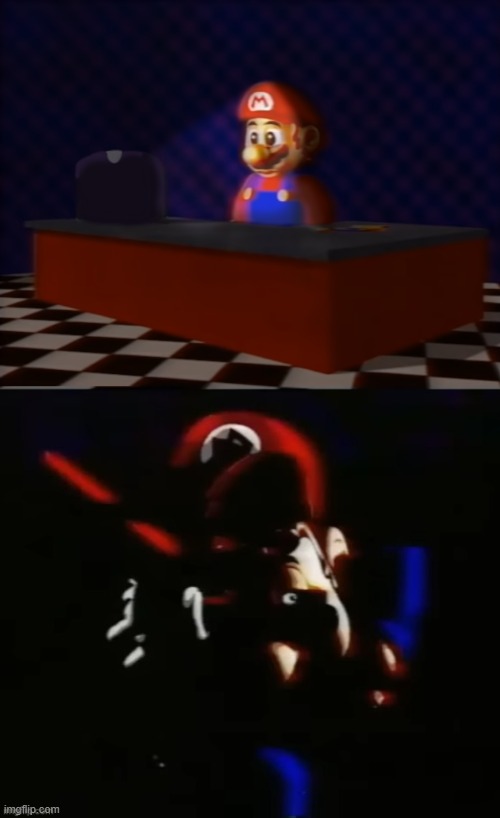 image tagged in sad mario at the computer,stanley | made w/ Imgflip meme maker