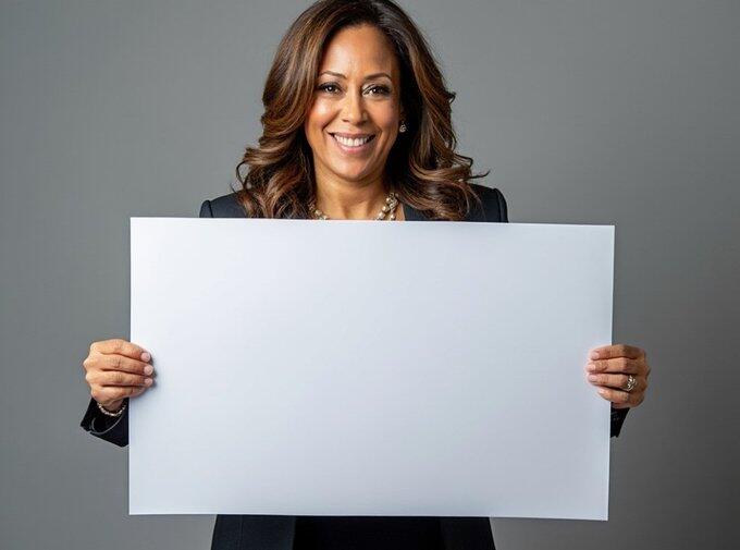 Kamala Harris sign Blank Meme Template