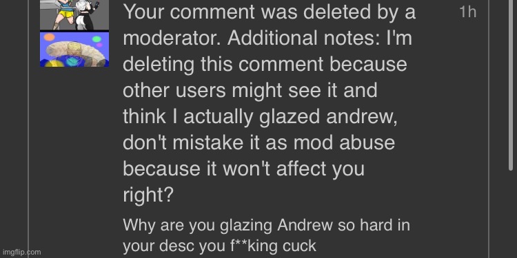 literal mod abuse | made w/ Imgflip meme maker