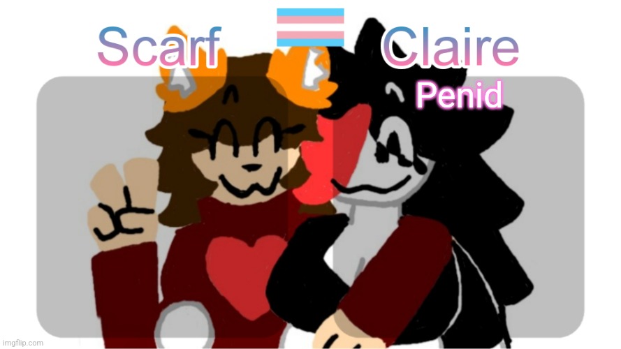 Scarf and Claire shared template (Art by Mr.Mystery) | Penid | image tagged in scarf and claire shared template art by mr mystery | made w/ Imgflip meme maker