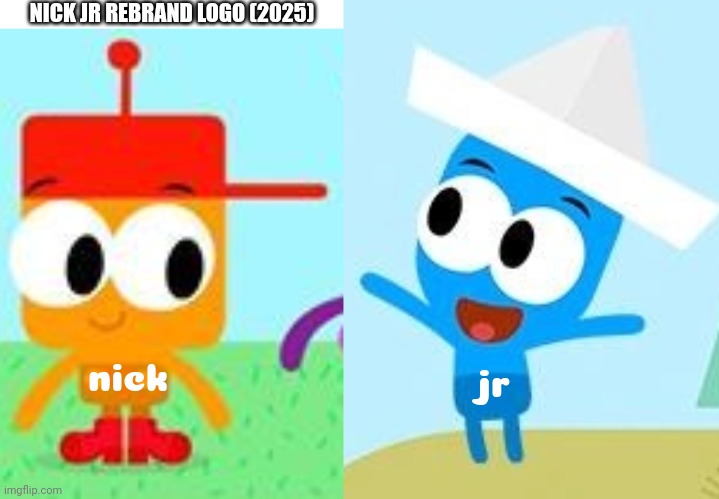 Nick Jr logo in 2025 | NICK JR REBRAND LOGO (2025); nick; jr | image tagged in nick jr,logo | made w/ Imgflip meme maker