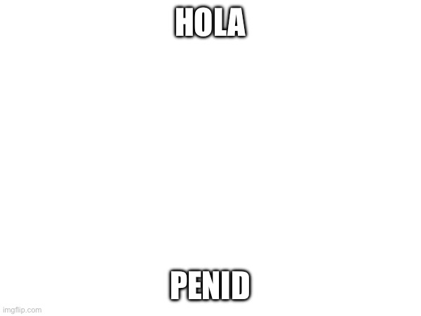 HOLA; PENID | made w/ Imgflip meme maker