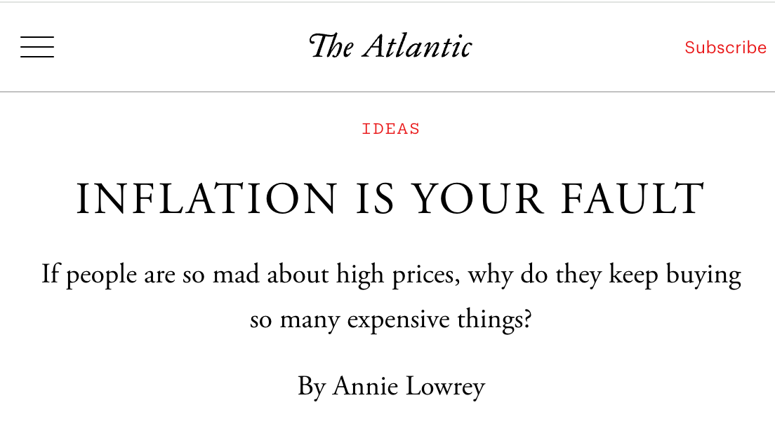 inflation is your fault Blank Meme Template