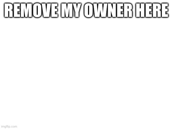 REMOVE MY OWNER HERE | made w/ Imgflip meme maker