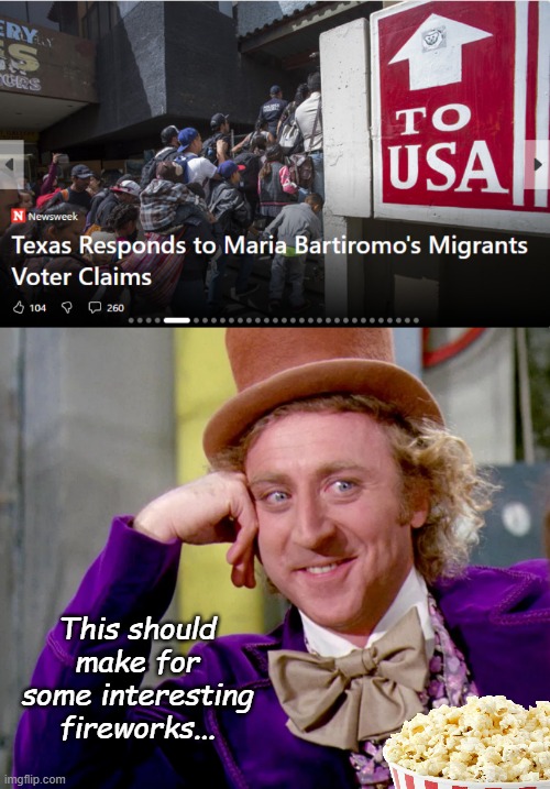 "Uh-oh...Madame Bartiromo done kicked a hornets nest.." *OR* "It's like she learned nothing from the Dominion Incident." | This should make for some interesting fireworks... | image tagged in willy wonka high reso,brainless,talking heads,conspiracy theory | made w/ Imgflip meme maker