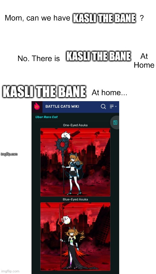 Kasli the Bane off of Temu | KASLI THE BANE; KASLI THE BANE; KASLI THE BANE | image tagged in mom can we have | made w/ Imgflip meme maker