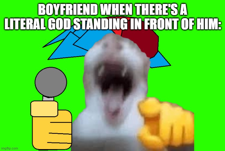 ⬇️⬅️⬆️➡️➡️⬅️⬇️⬆️⬆️⬅️➡️⬇️⬆️⬅️⬇️⬆️➡️➡️⬆️⬇️ | BOYFRIEND WHEN THERE'S A LITERAL GOD STANDING IN FRONT OF HIM: | image tagged in fnf | made w/ Imgflip meme maker