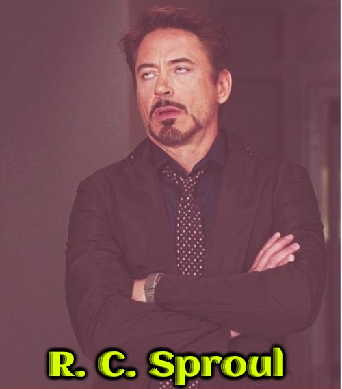 R. C. Sproul | R. C. Sproul | image tagged in memes,face you make robert downey jr,calvinism,reformed theology,self righteous pharisee,smug | made w/ Imgflip meme maker