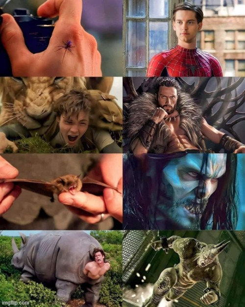 Transformations | image tagged in spiderman | made w/ Imgflip meme maker