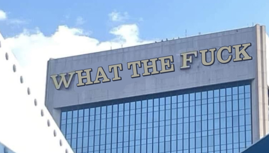 High Quality WTF Building Blank Meme Template