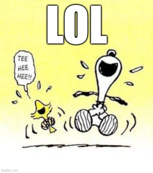 Snoopy and Woodstock laughing | LOL | image tagged in snoopy and woodstock laughing | made w/ Imgflip meme maker