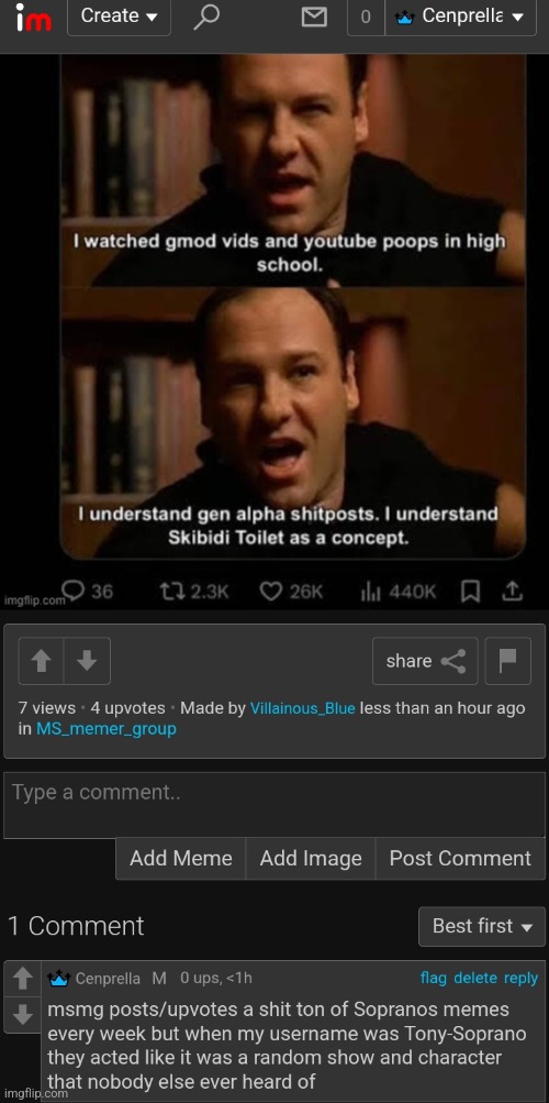 am I wrong tho? I saw at least 15 sopranos memes posted in msmg just in August | made w/ Imgflip meme maker