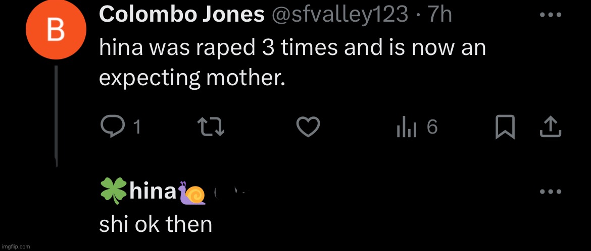 i was talking abt Palestinian women being raped im not even from there | made w/ Imgflip meme maker