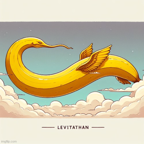 i but "banana levitathan" in the ai gen | made w/ Imgflip meme maker