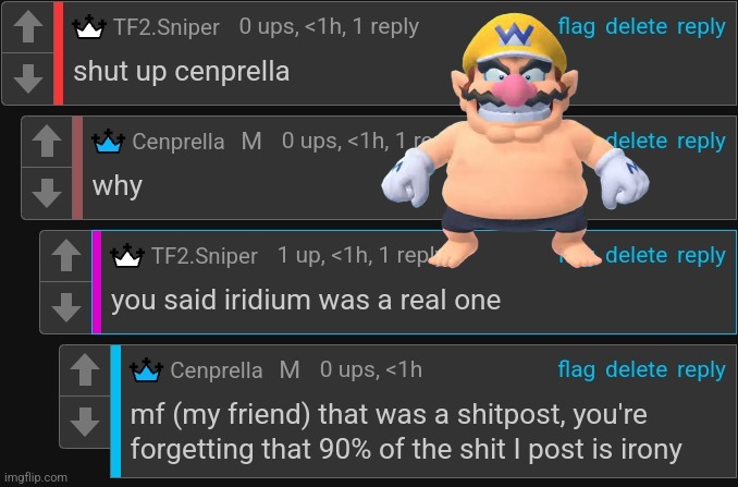 crazy how someone who's known as "rapefan" tries to use my humor against me | made w/ Imgflip meme maker
