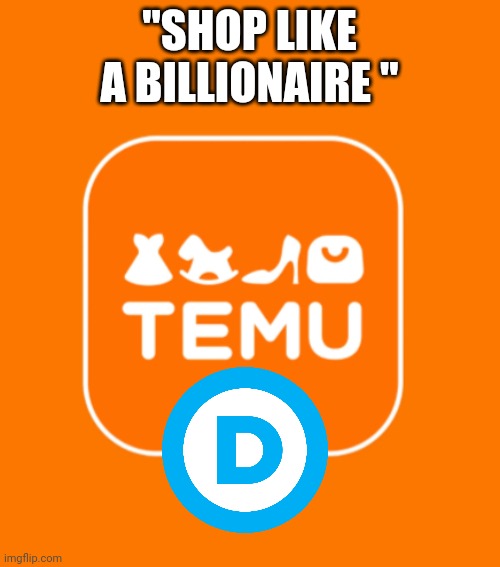 Ohhh ohhh inflation | "SHOP LIKE A BILLIONAIRE " | image tagged in temu | made w/ Imgflip meme maker