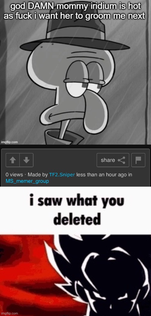 image tagged in i saw what you deleted | made w/ Imgflip meme maker
