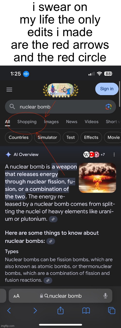 we are all dead | i swear on my life the only edits i made are the red arrows and the red circle | image tagged in shopping,oh god,fallout,nuke,nuclear bomb,bomb | made w/ Imgflip meme maker