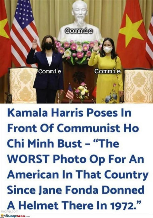 Commie Kamala... | image tagged in commie,kamala harris | made w/ Imgflip meme maker