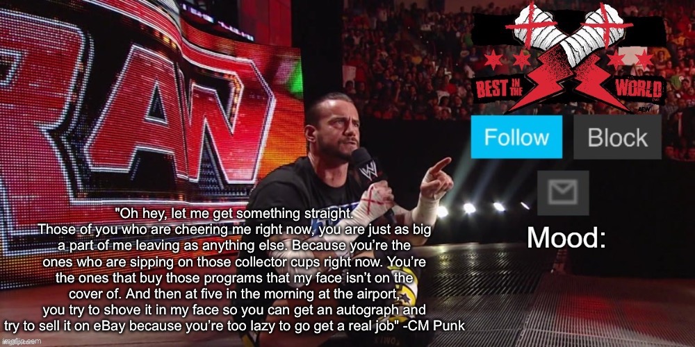 Cheez's CM Punk template | image tagged in cheez's cm punk template | made w/ Imgflip meme maker