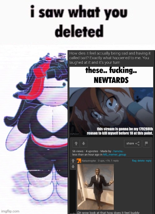 @Nat | image tagged in i saw what you deleted claire | made w/ Imgflip meme maker