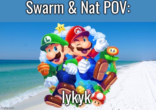 M&L 2 | Swarm & Nat POV:; Iykyk | image tagged in m l 2 | made w/ Imgflip meme maker