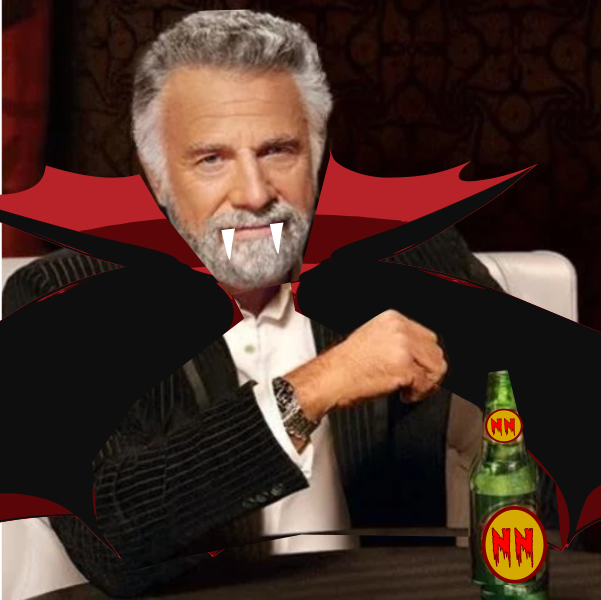 Dos Equis as Vampire Blank Meme Template