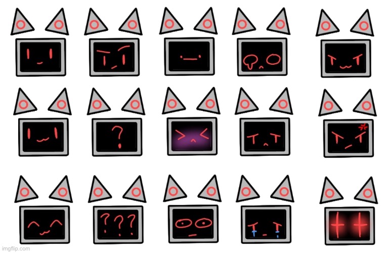 Transparent CC expression sheet | image tagged in cc expression sheet | made w/ Imgflip meme maker