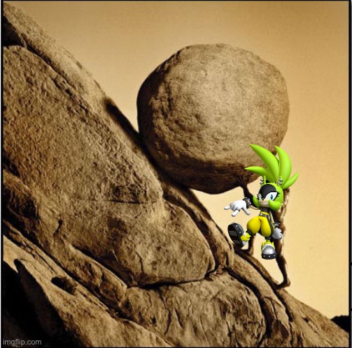 Sisyphus | image tagged in sisyphus | made w/ Imgflip meme maker