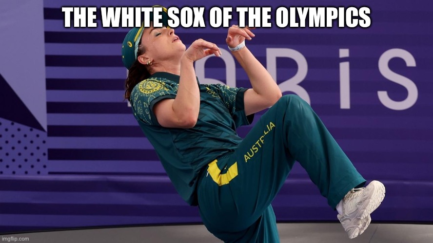 Raygun Break dancing | THE WHITE SOX OF THE OLYMPICS | image tagged in raygun break dancing,mlb baseball | made w/ Imgflip meme maker