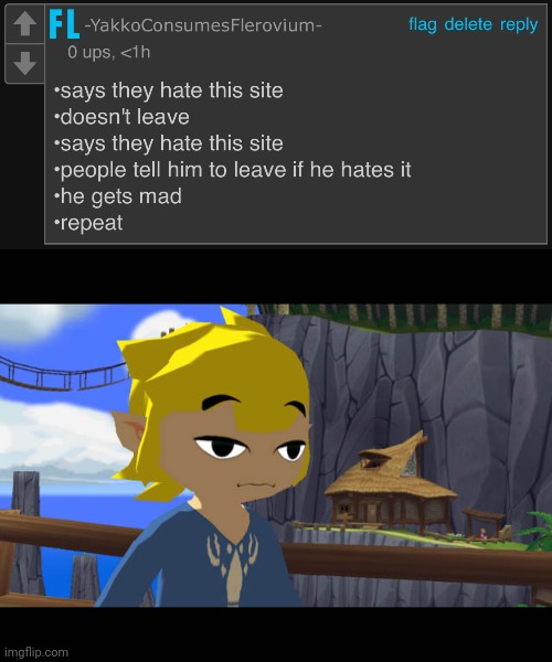 image tagged in tako lore,high toon link | made w/ Imgflip meme maker